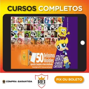 50 Moldes de Bichinhos Decorativos + Brinde - Autor Desconhecido